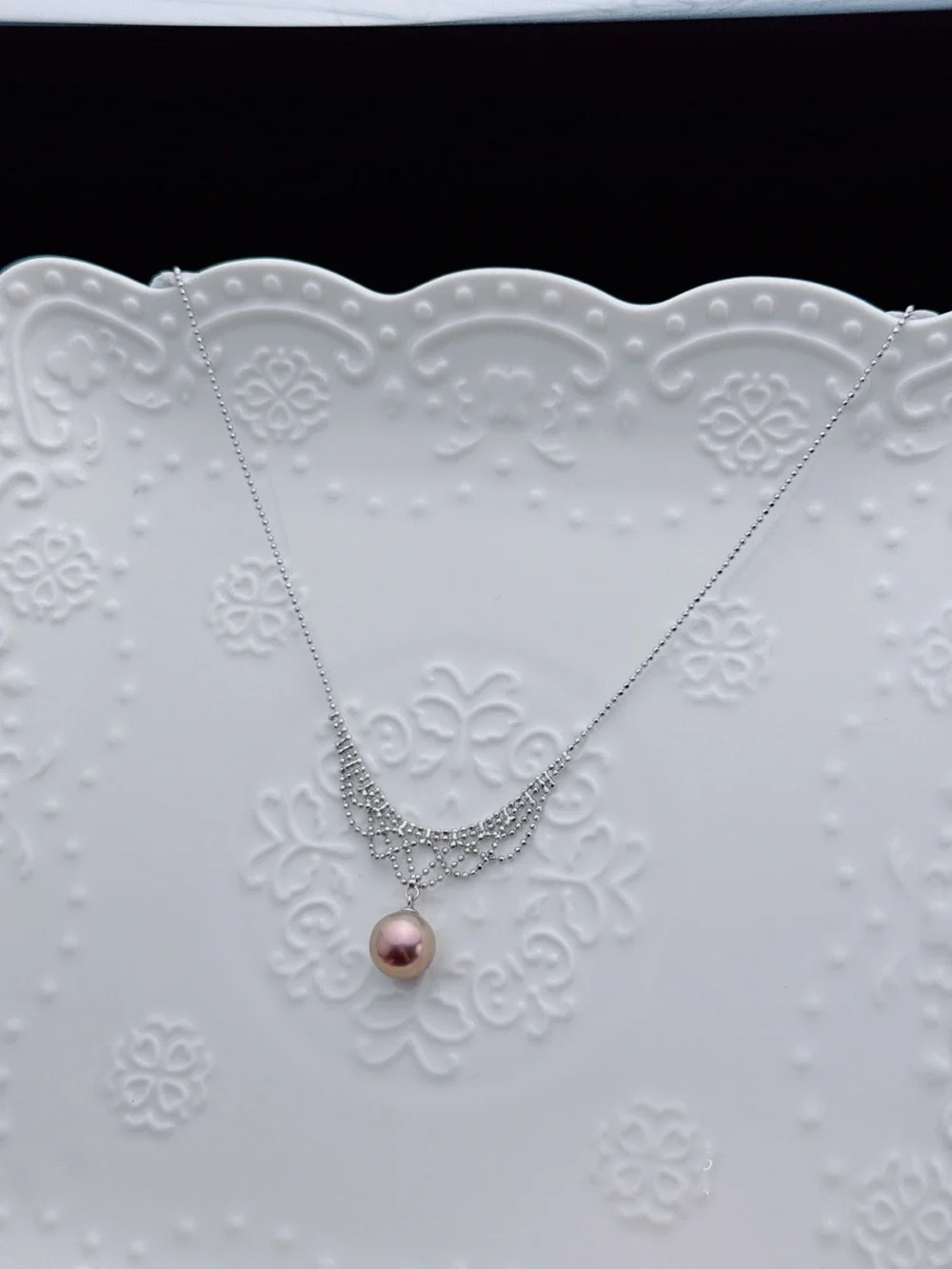 Handmade 11mm High Quality Edison Freshwater Pearl Necklace 16+2” 26X469